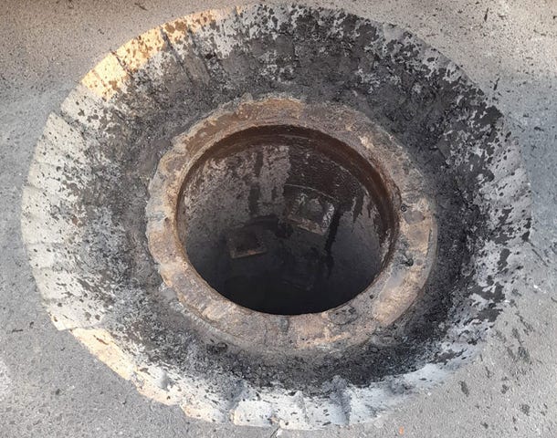 Ausfräsen des Schachtlochs